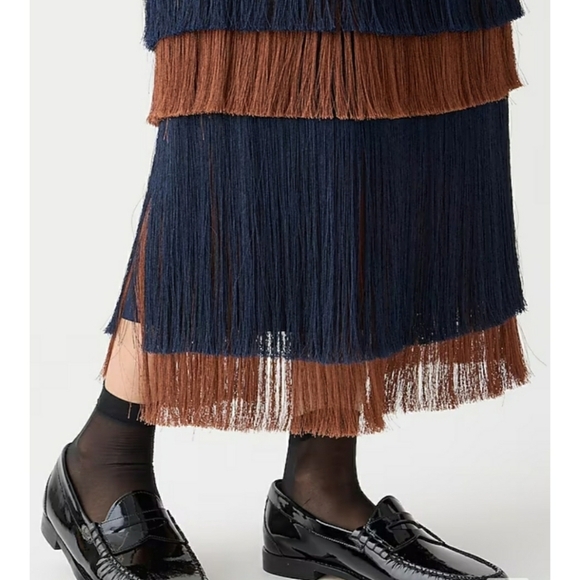 J.Crew Collection tiered fringe skirt - Picture 9 of 14